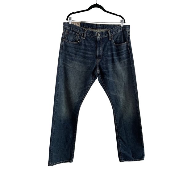 Polo Ralph Lauren Men 36/30 Blue Medium Wash Denim Varick Slim Straight Jeans